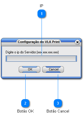 Configuração de IP do VLK Print 